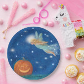 Magical Fairy and Jack O'Lantern Halloween party ペーパープレート (パーティー)