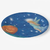 Magical Fairy and Jack O'Lantern Halloween party ペーパープレート (アングル)