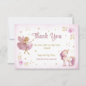 Magical Fairy and Unicorn Girls サンキューカード (正面)