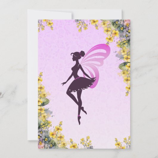 Magical Fairy Birthday 招待状 (裏面)