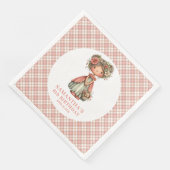 Magical Fairy Blush Pink 1st Birthday Party Napkin (コーナー)