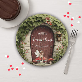 Magical Fairy First Birthday Party ペーパープレート