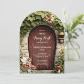 Magical Fairy First Birthday Photo Birthday 招待状 (スタンド正面)