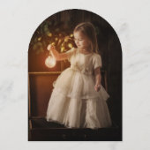 Magical Fairy First Birthday Photo Birthday 招待状 (裏面)