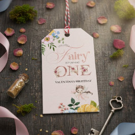 Magical Fairy Floral Garden Pixie Girls Birthday  ギフトタグ
