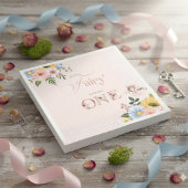 Magical Fairy Floral Garden Pixie Girls Birthday  スタンダードカクテルナプキン