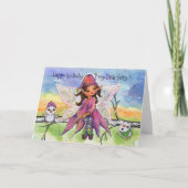 Magical Fairy for Little Girl Hand-drawn Birthday  シーズンカード (正面)