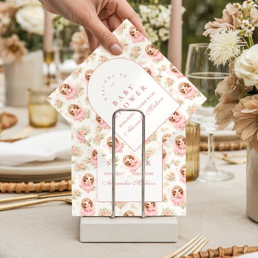 Magical Fairy Garden Baby Shower スタンダードカクテルナプキン