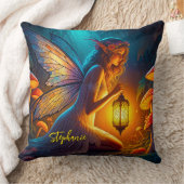 Magical Fairy In The Fantasy Garden  クッション (ブランケット)