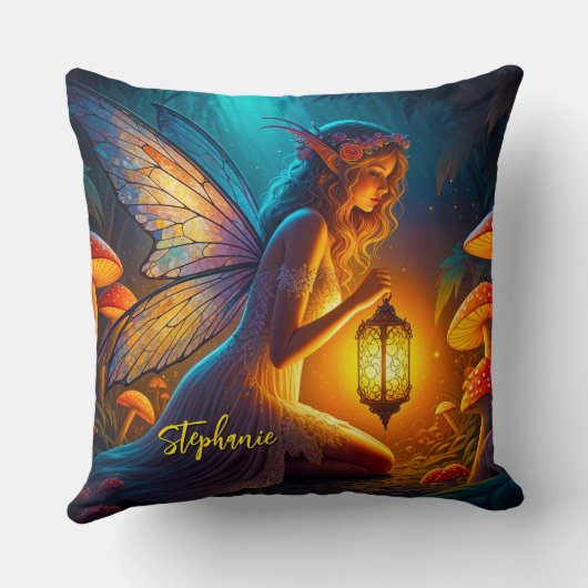 Magical Fairy In The Fantasy Garden  クッション (裏面)