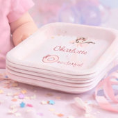 Magical Fairy One-derful Blush Girls 1st Birthday ペーパープレート