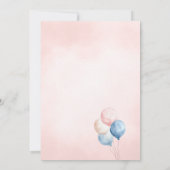 Magical Fairy One-derful Blush Girls 1st Birthday 招待状 (裏面)