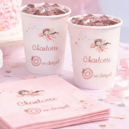 Magical Fairy One-derful Blush Girls 1st Birthday 紙コップ