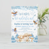 Magical Fairy Winter Wonderland Birthday 招待状 (スタンド正面)