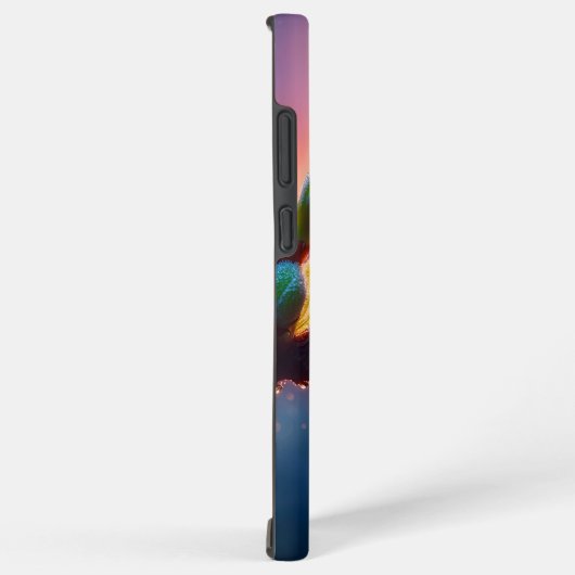 Magical fairy with dewdrop lantern on the branch samsung galaxyケース (右側面)