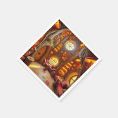 Magical Fall Hollow Tree House Découpage Napkins スタンダードカクテルナプキン (角)