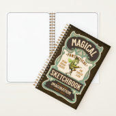 “Magical Fantastical Sketchbook” 5.5 x 8.5" ノートブック (内側)