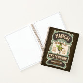 “Magical Fantastical Sketchbook” 8.5 x 11" ノートブック (内部)