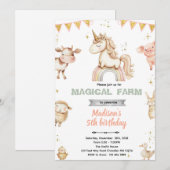 Magical Farm party Invitation 招待状 (正面/裏面)