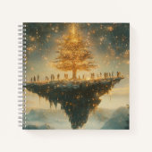 Magical Floating Christmas Tree Notebook ノートブック (正面)