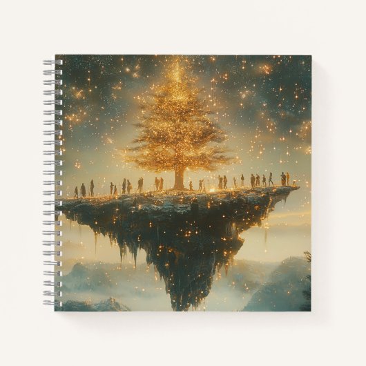 Magical Floating Christmas Tree Notebook ノートブック (正面)