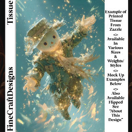 Magical Floating Snowman Spirit DX2R Decoupage 薄葉紙