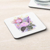 Magical Floral Bouquet in Golden Frame コースター (左側)
