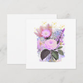 Magical Floral Bouquet in Golden Frame シーズンカード (正面/裏面)
