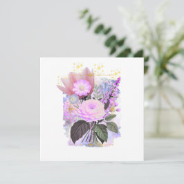 Magical Floral Bouquet in Golden Frame シーズンカード