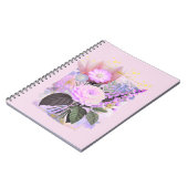Magical Floral Bouquet in Golden Frame ノートブック (左側)