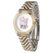 Magical Floral Bouquet in Golden Frame 腕時計 (アングル)