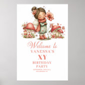Magical+Floral+Fairy+5th+Birthday+Welcome+Poster ポスター (正面)