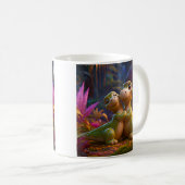 Magical Forest Dino Hug コーヒーマグカップ (正面右)