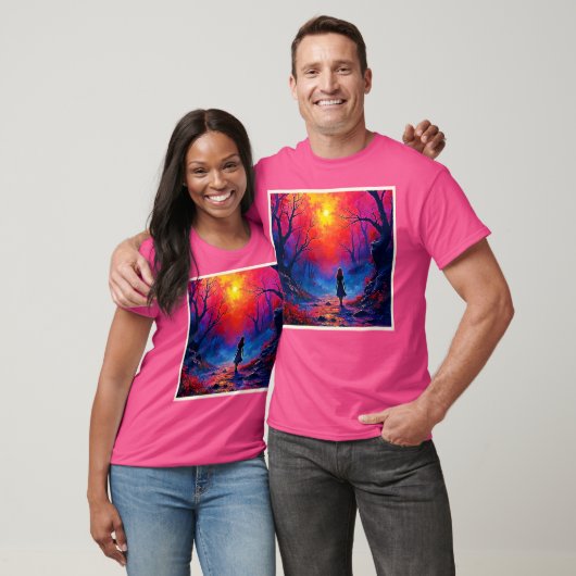 Magical Forest Girl's Solitude Design Tシャツ (ユニセックス)