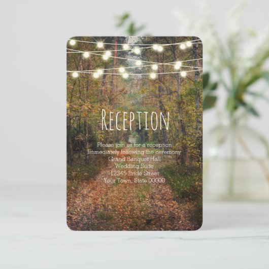 Magical Forest Path Wedding Reception Details 招待状 (スタンド正面)