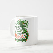 Magical Forest Queen Cozy Christmas Drinkware gift コーヒーマグカップ (正面左)