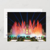 Magical fountain, Barcelona, Spain ポストカード (正面/裏面)