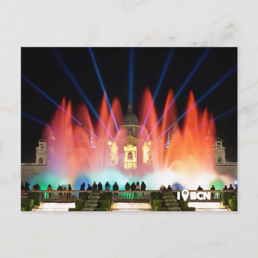 Magical fountain, Barcelona, Spain ポストカード (正面)