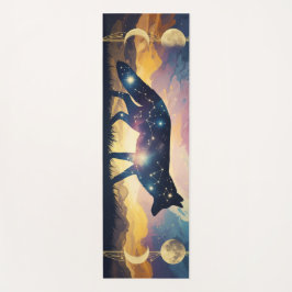 Magical Fox Under the Stars Yoga Mats ヨガマット