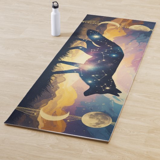 Magical Fox Under the Stars Yoga Mats ヨガマット (インサイチュ)