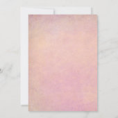 Magical Garden Floral Fairy Birthday Party 招待状 (裏面)