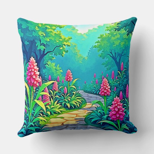 Magical Garden Path Design クッション (裏面)