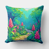 Magical Garden Path Design クッション (正面)