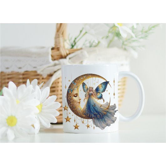 Magical Gift for Her - Fairy & Moon Coffee Cup コーヒーマグカップ