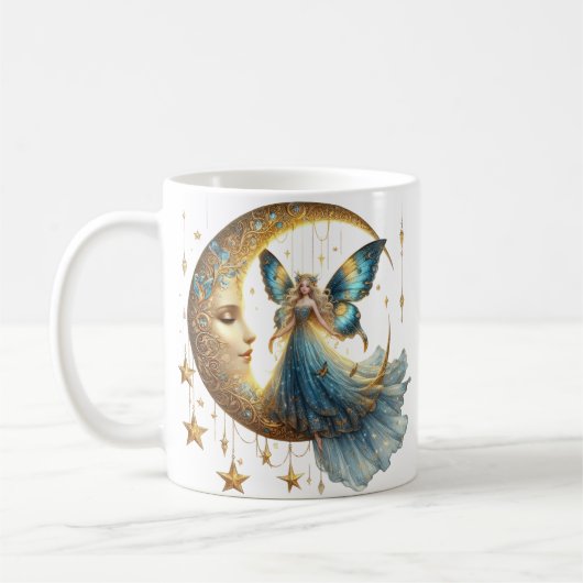 Magical Gift for Her - Fairy & Moon Coffee Cup コーヒーマグカップ (左)
