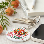 Magical Gingerbread Man Keychain: Cute Christmas  キーホルダー (正面右)