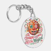 Magical Gingerbread Man Keychain: Cute Christmas  キーホルダー (正面左)
