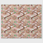 Magical Gingerbread Village ラッピングペーパー (フラット)