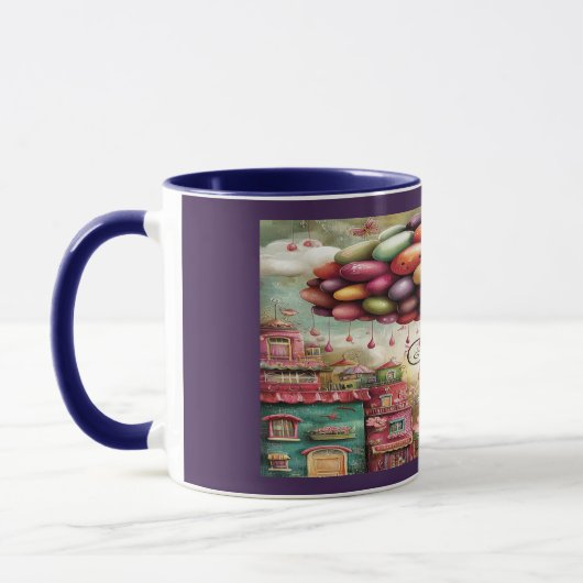 Magical Glowing Balloon Flower マグカップ (左)