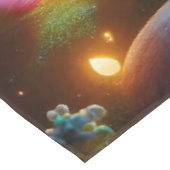 Magical Glowing Flowers Heart Garden  テーブルクロス (アングル)